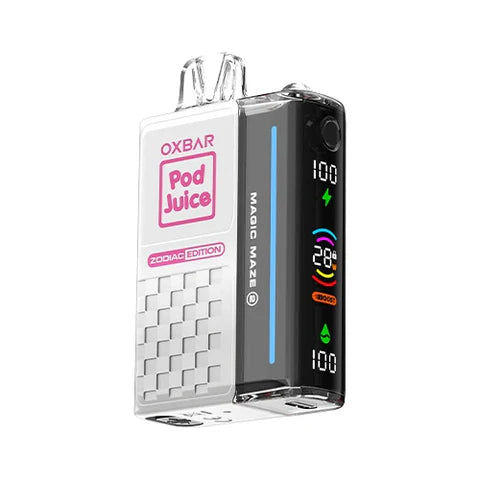 Oxbar Magic Maze 2.0 Pod Juice 30K Clear Pink Disposable Vape - Black Coral
